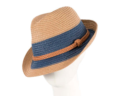 Multicolor Short Brim Fedora Hat M175N-0