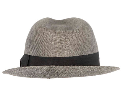 Grey Fedora Homburg Hat