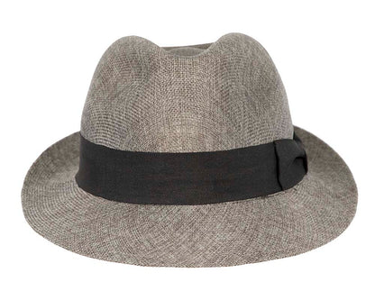 Grey Fedora Homburg Hat