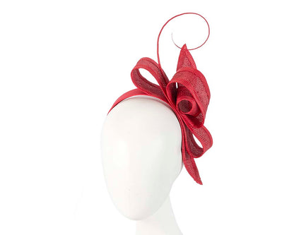 Red bow Max Alexander fascinator by Max Alexander-0