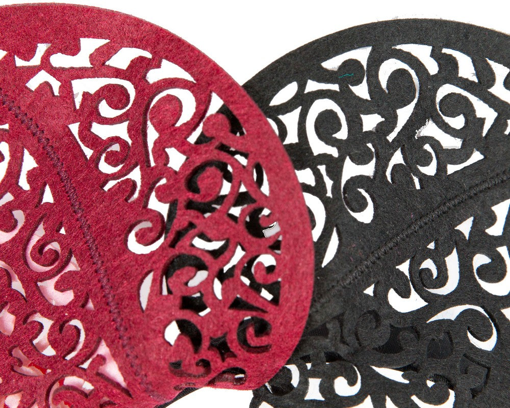 Modern multi-color racing fascinator by Max Alexander-2