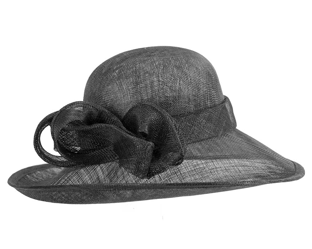 Large black racing hat by Max Alexander