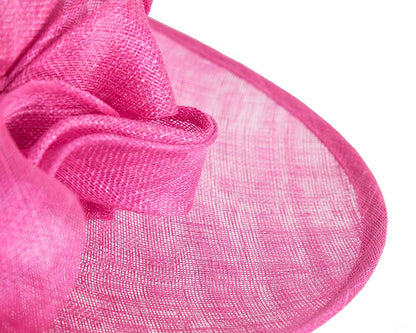 Large fuchsia racing hat by Max Alexander
