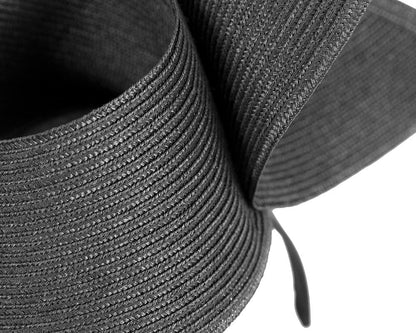 Modern black fascinator by Max Alexander