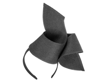 Modern black fascinator by Max Alexander