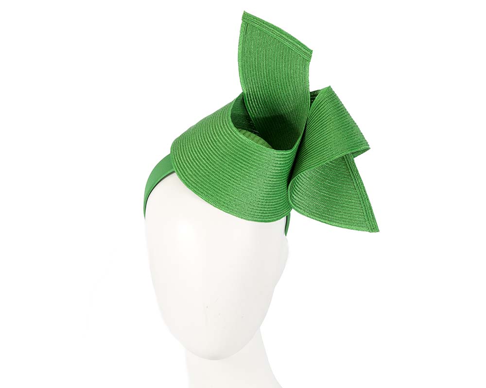 Modern green fascinator by Max Alexander-0
