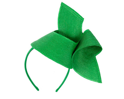 Modern green fascinator by Max Alexander-1