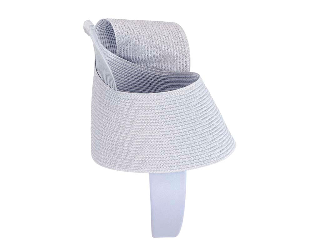 Modern light blue fascinator by Max Alexander-3