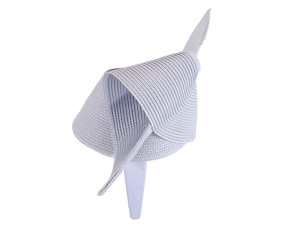 Modern light blue fascinator by Max Alexander-2