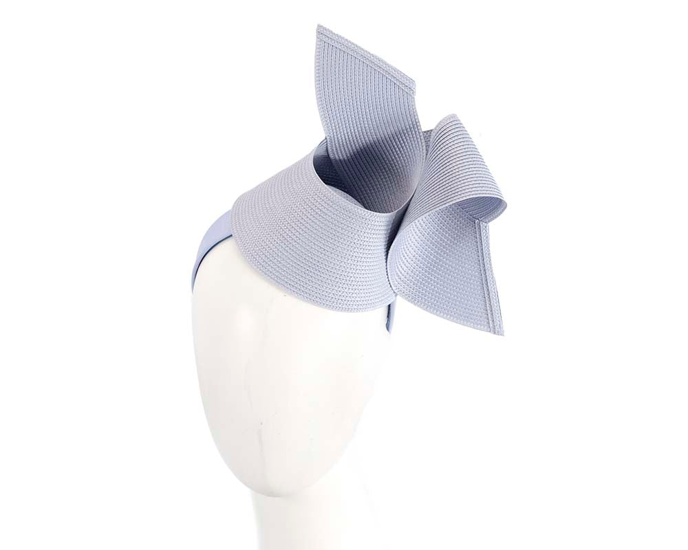 Modern light blue fascinator by Max Alexander-0