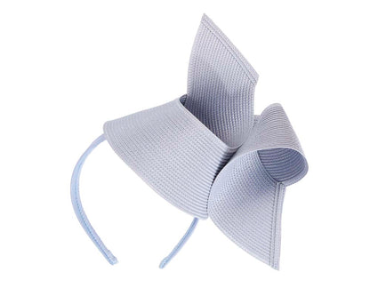 Modern light blue fascinator by Max Alexander-1