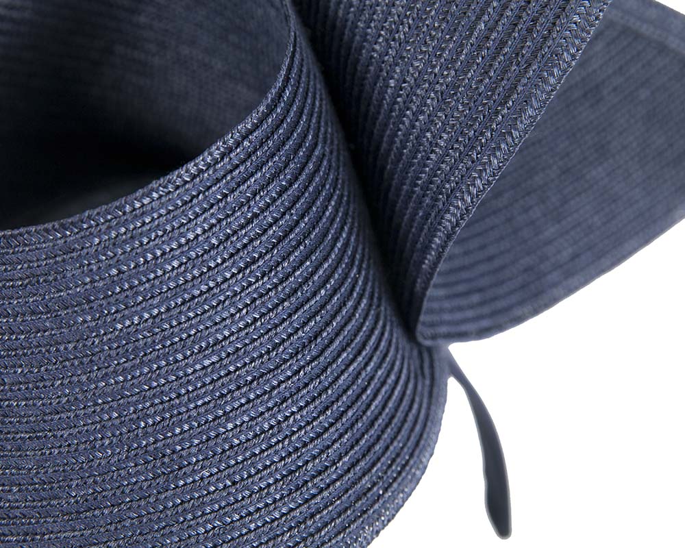 Modern navy fascinator by Max Alexander-4