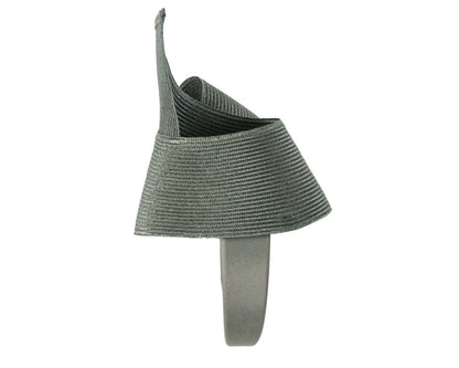 Modern olive fascinator by Max Alexander