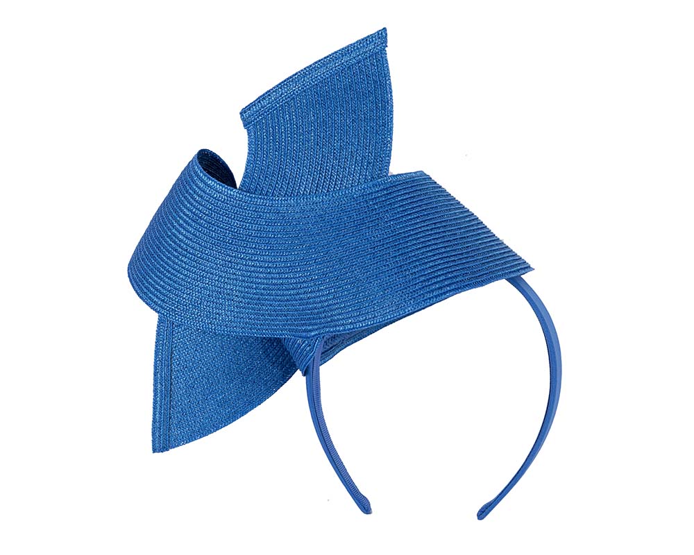 Modern royal blue fascinator by Max Alexander-3