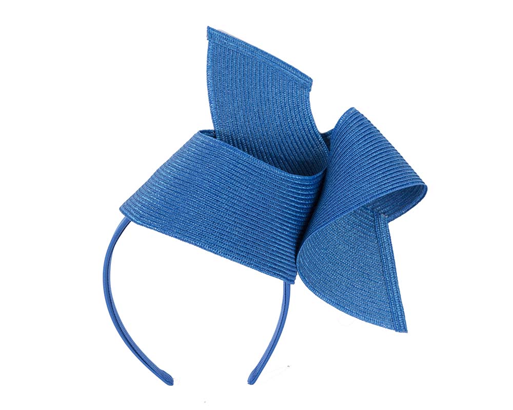 Modern royal blue fascinator by Max Alexander-1