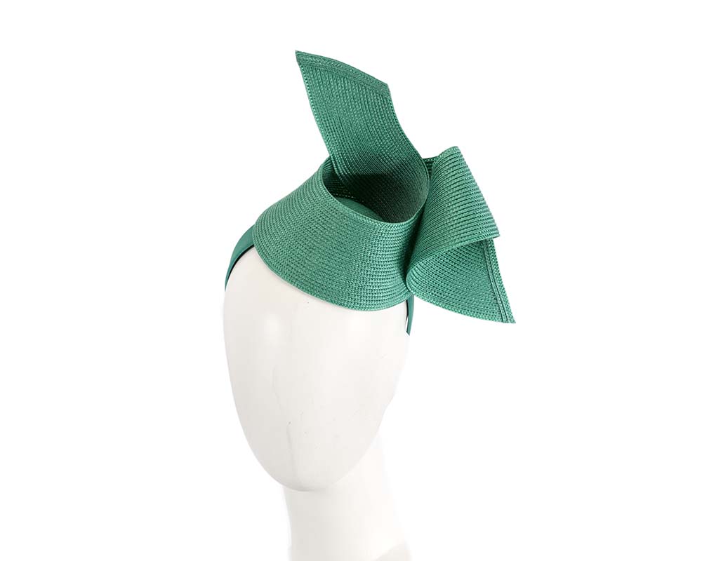 Modern teal fascinator by Max Alexander-0