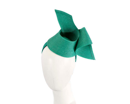 Modern teal fascinator by Max Alexander-0