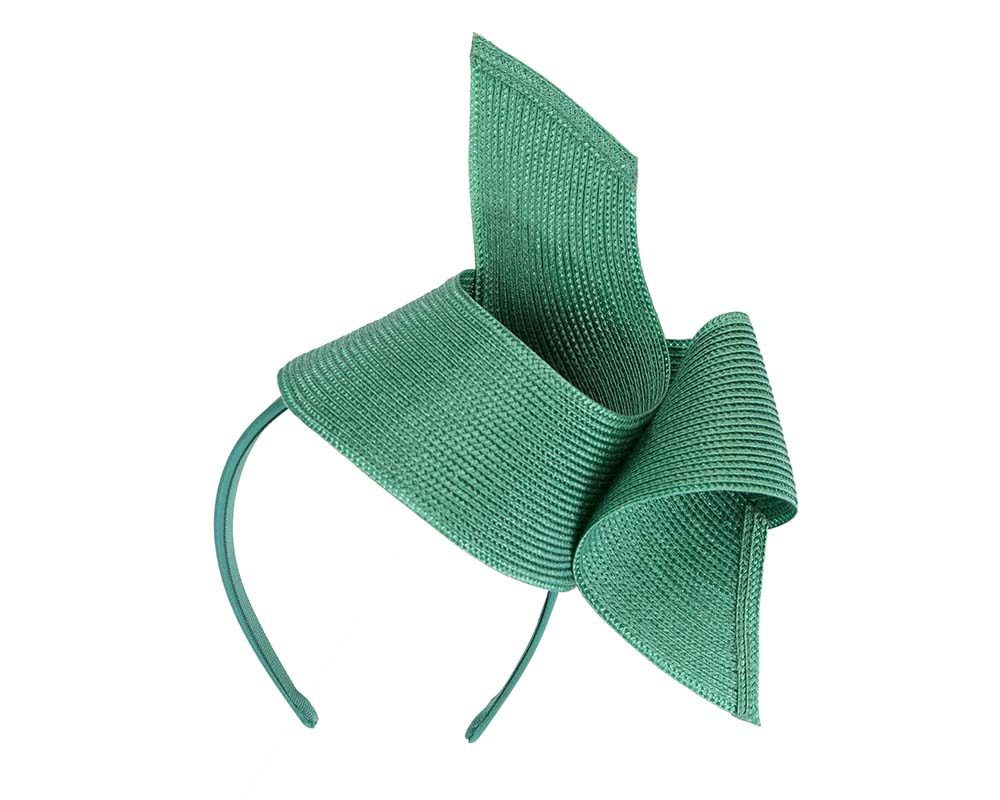 Modern teal fascinator by Max Alexander-1