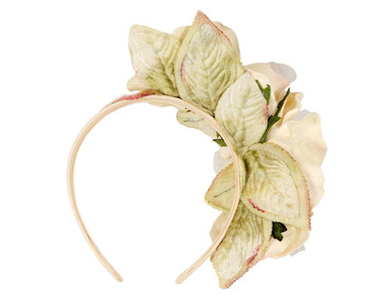 Cream flower headband fascinator by Max Alexander MA864-3