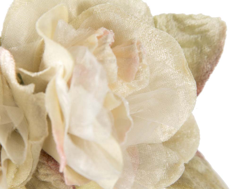 Cream flower headband fascinator by Max Alexander MA864-2