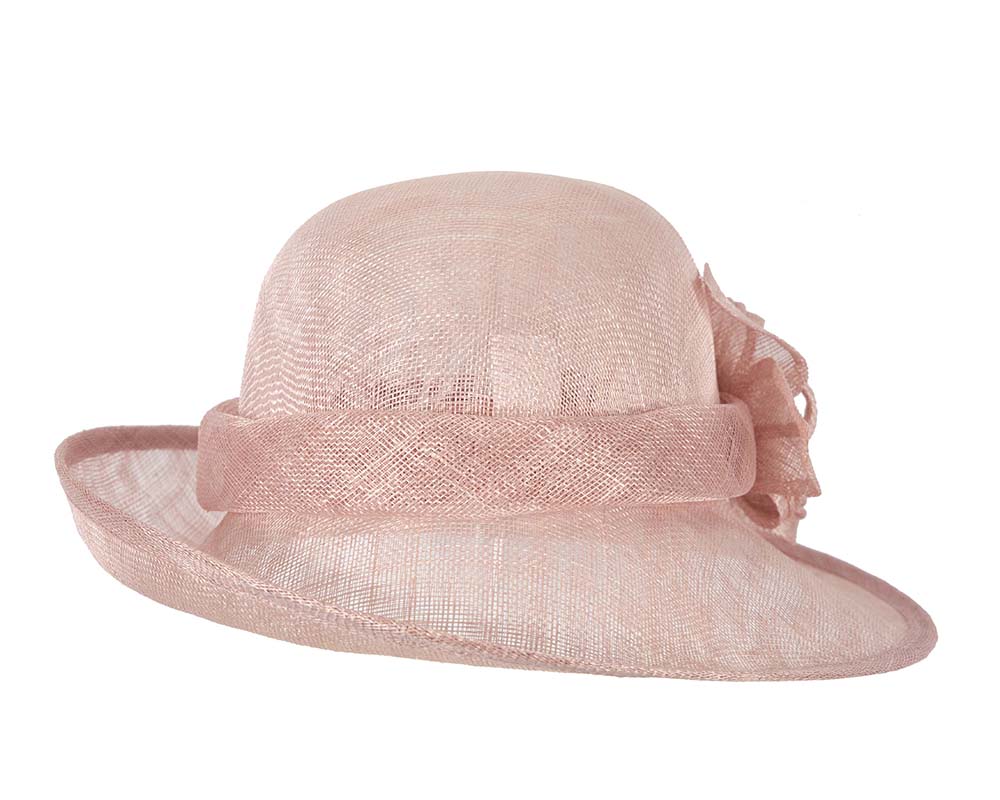 Dusty Pink cloche hat by Max Alexander-3