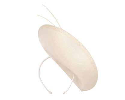 Large cream sinamay fascinator by Max Alexander MA872-3