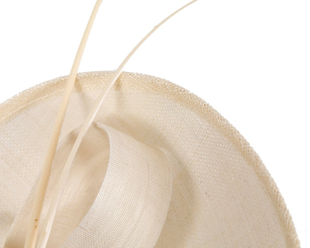 Large cream sinamay fascinator by Max Alexander MA872-2