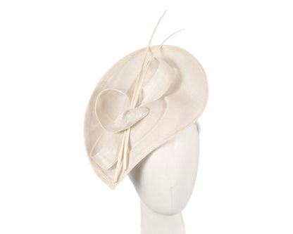 Large cream sinamay fascinator by Max Alexander MA872-0