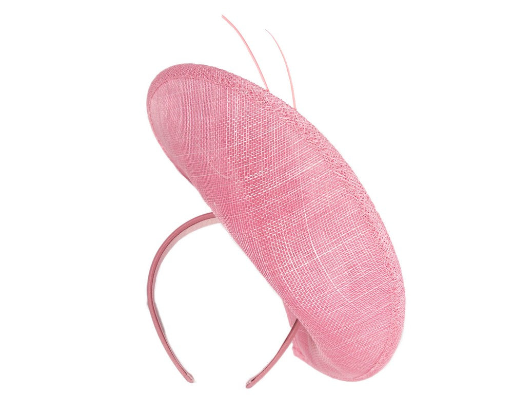 Large dusty pink sinamay fascinator by Max Alexander-3