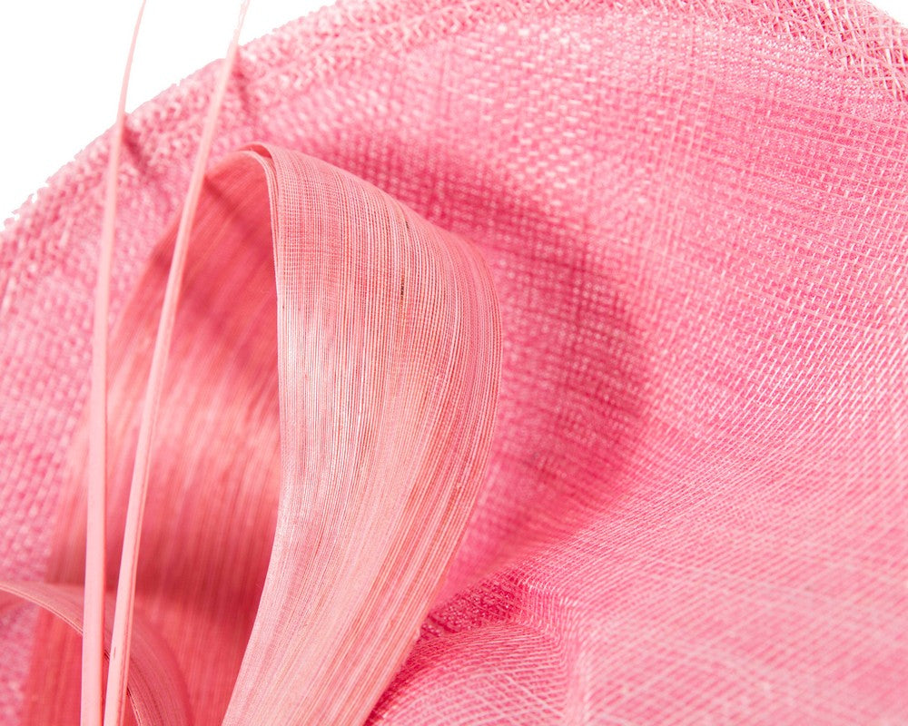 Large dusty pink sinamay fascinator by Max Alexander-2