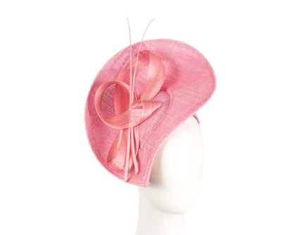 Large dusty pink sinamay fascinator by Max Alexander-0