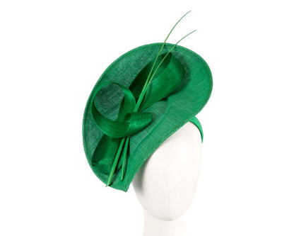 Large green sinamay fascinator by Max Alexander-0