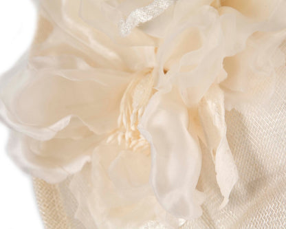Large cream flower fascinator by Max Alexander-3