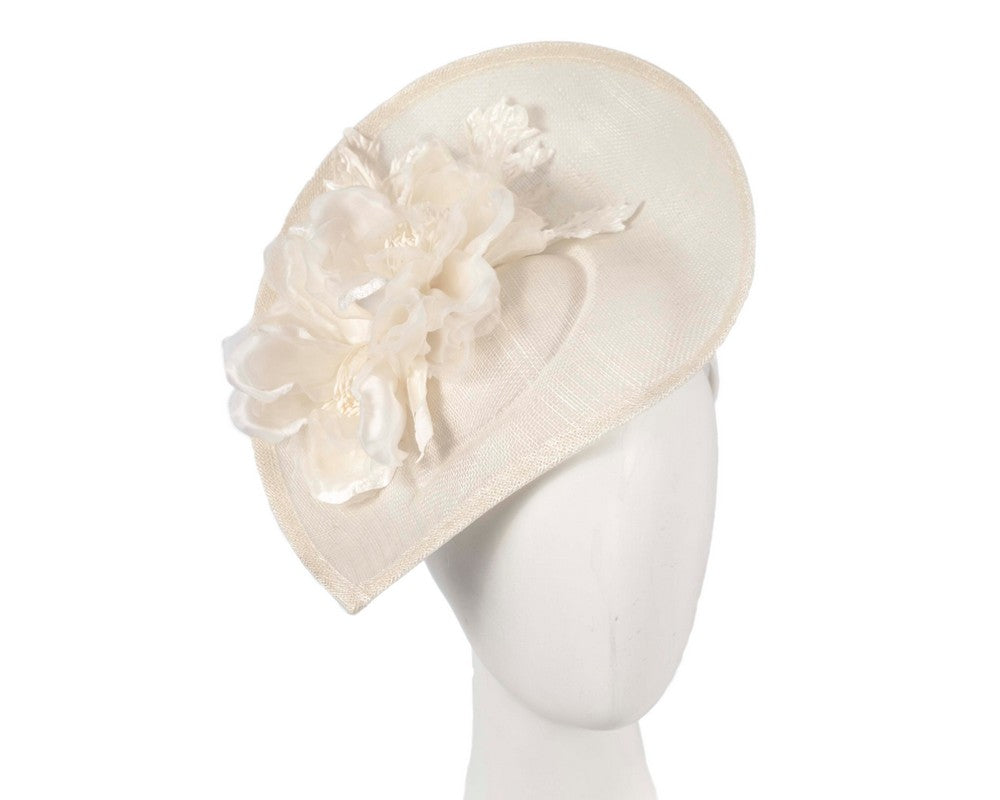 Large cream flower fascinator by Max Alexander-0