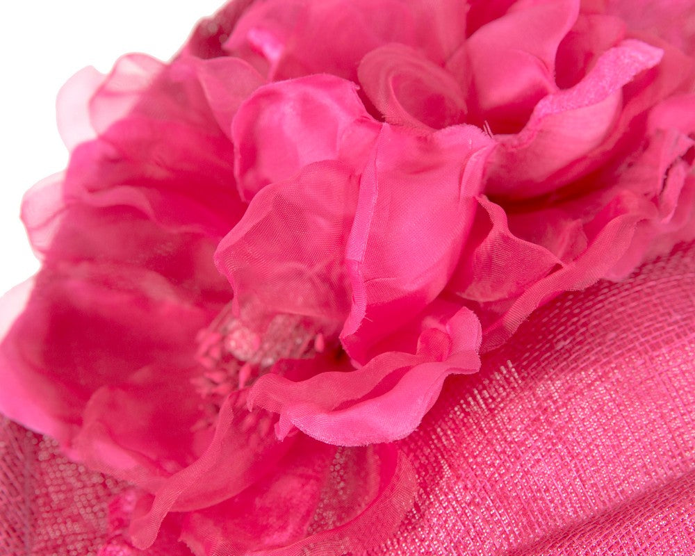 Large fuchsia flower fascinator by Max  MA874-3