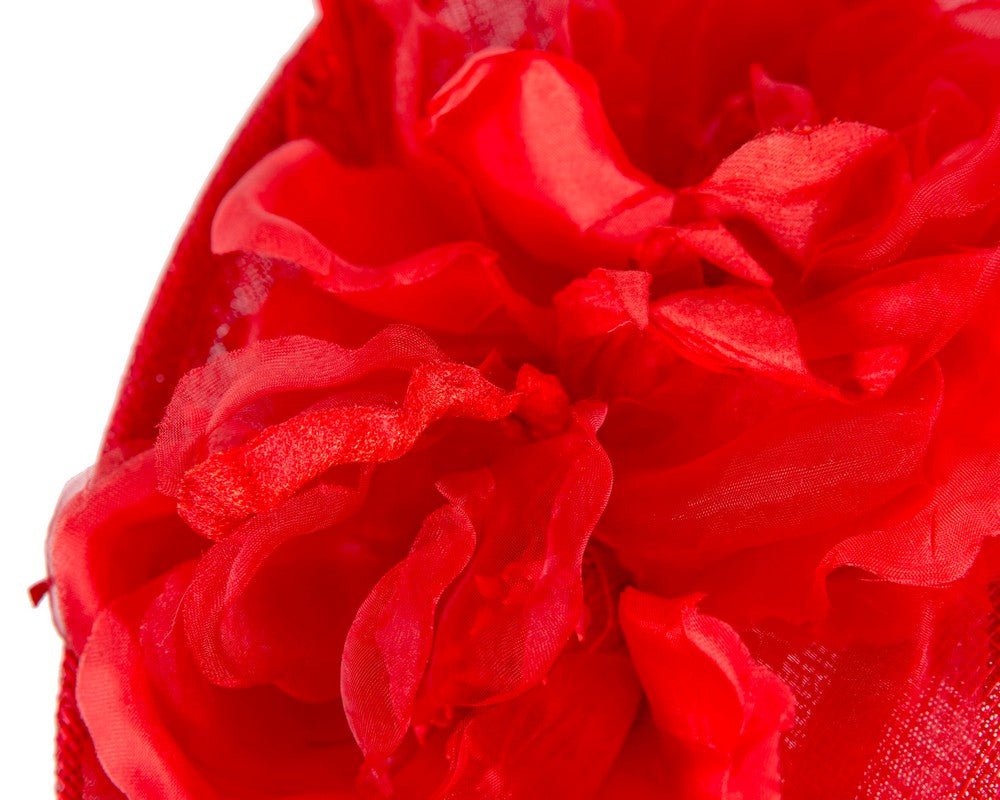 Large red flower fascinator by Max Alexander-3
