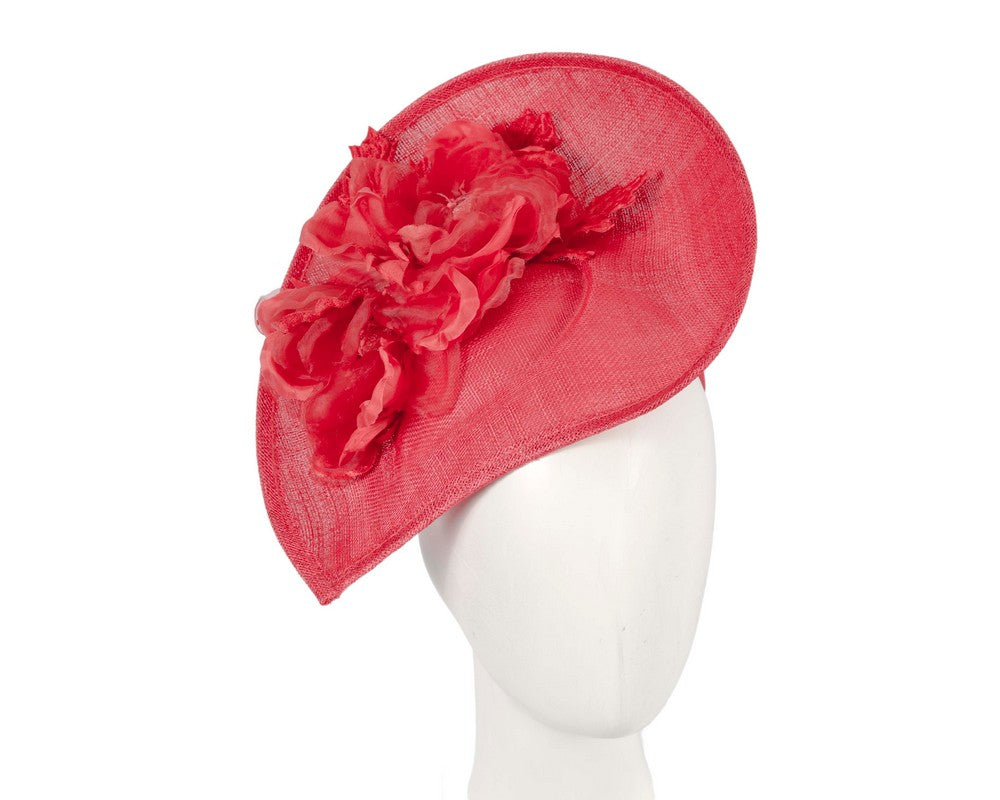 Large red flower fascinator by Max Alexander-0