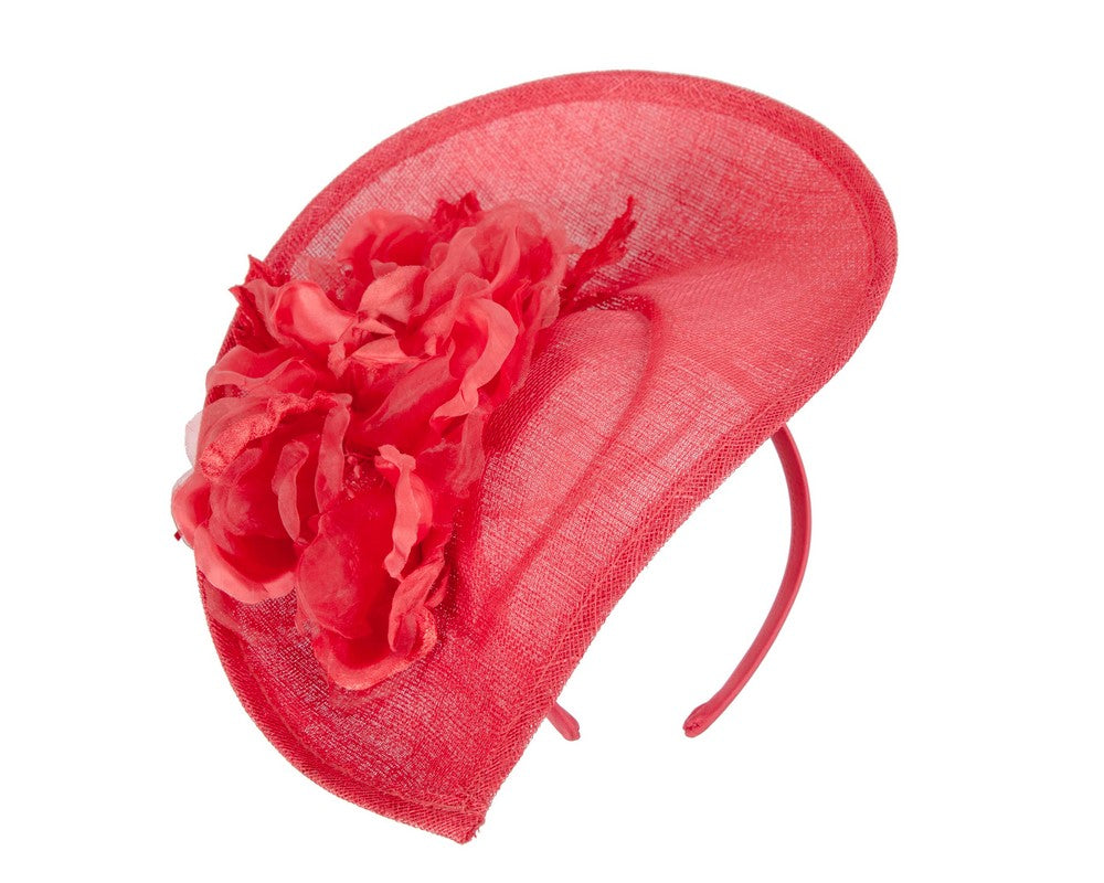 Large red flower fascinator by Max Alexander-1