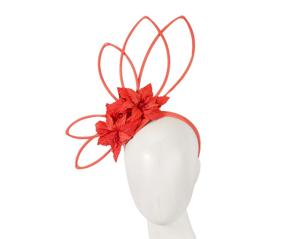 Bespoke orange fascinator by Max Alexander