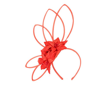 Bespoke orange fascinator by Max Alexander