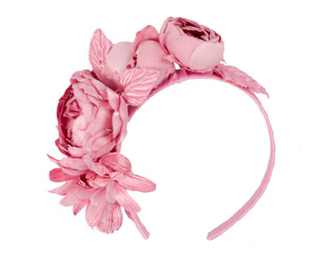 Dusty pink flower headband by Max Alexander