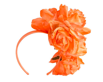 Large orange flower headband by Max Alexander-3