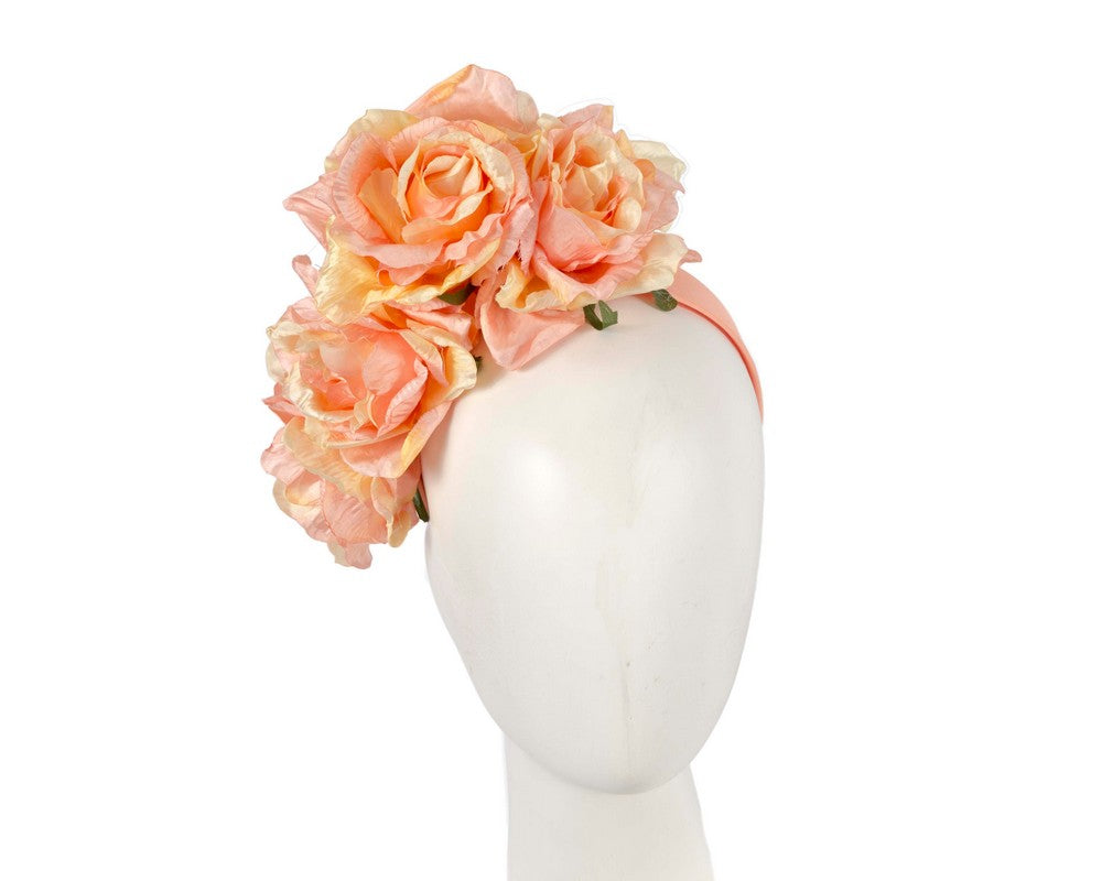 Large pink & yellow flower headband by Max Alexander-0