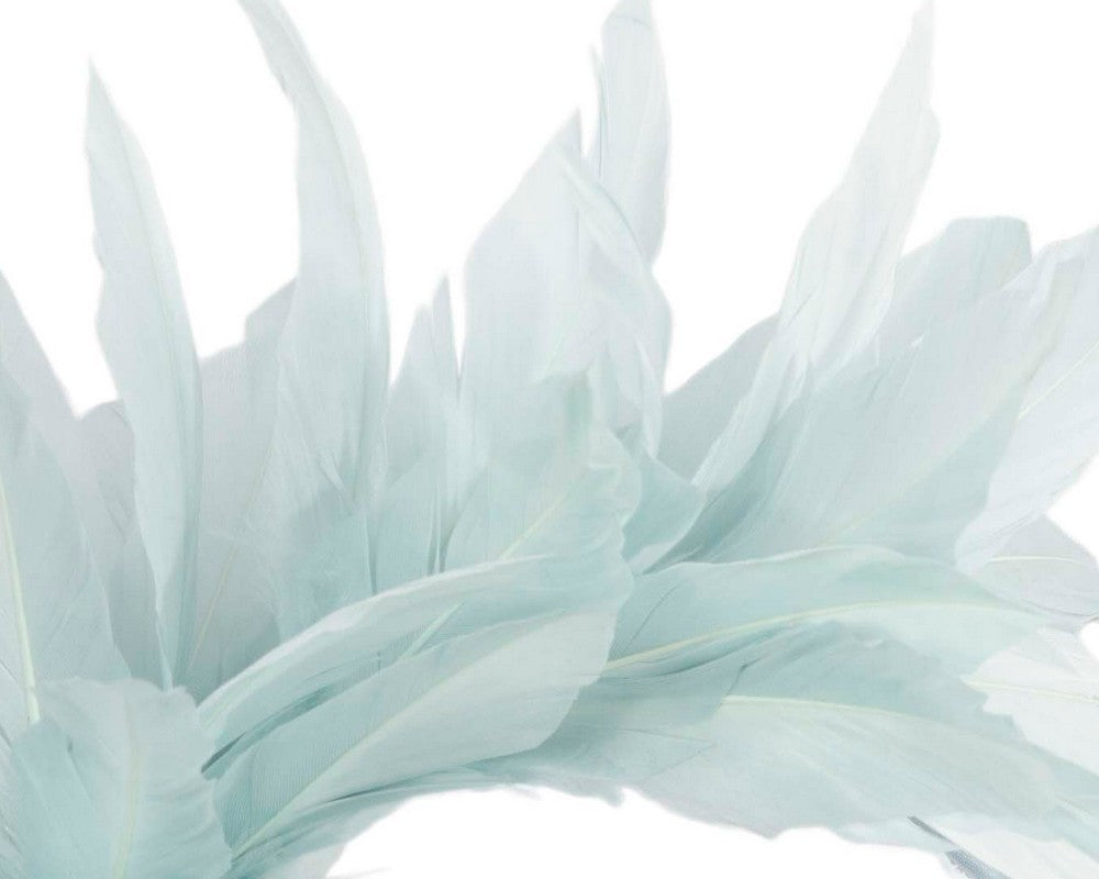 Blue feather fascinator headband by Max Alexander-2
