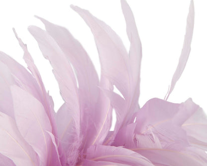 Lilac feather fascinator headband by Max Alexander