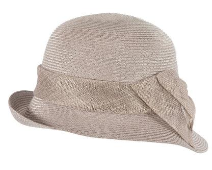 Silver cloche hat with bow by Max Alexander-5