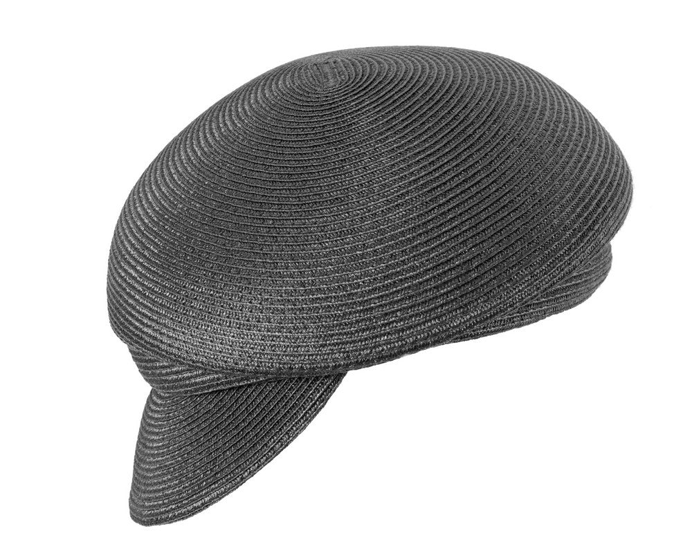 Modern black newsboy beret hat by Max Alexander
