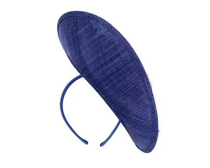 Large royal blue & coral fascinator by Max Alexander-3