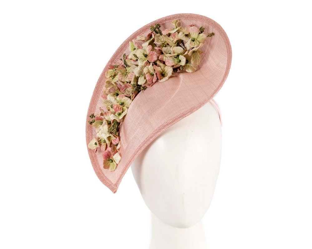 Large pink & light green fascinator by Max Alexander-0