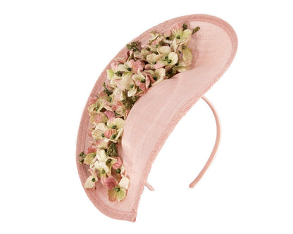 Large pink & light green fascinator by Max Alexander-1